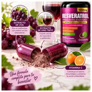 🍇 NAD+ + RESVERATROL — GREENSOFG miniatura 4